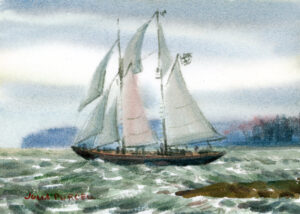 Roundaboat Schooner. PEI